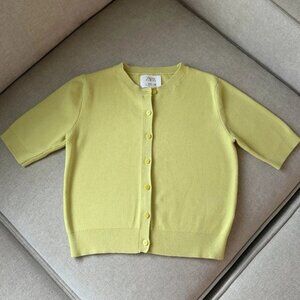 Zara Kids Short sleeve cardigan, with button closure and ribbed Size 13-14